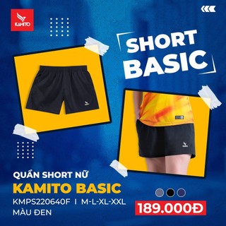 QUẦN SHORT THỂ THAO NỮ KAMITO BASIC [GIẢM 50%] - GIÁ GỐC 189K
