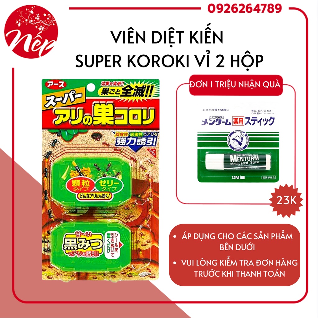 Thuốc diệt kiến Super Arinosu Kaoroki vỉ 2 hộp Nội địa Nhật Bản
