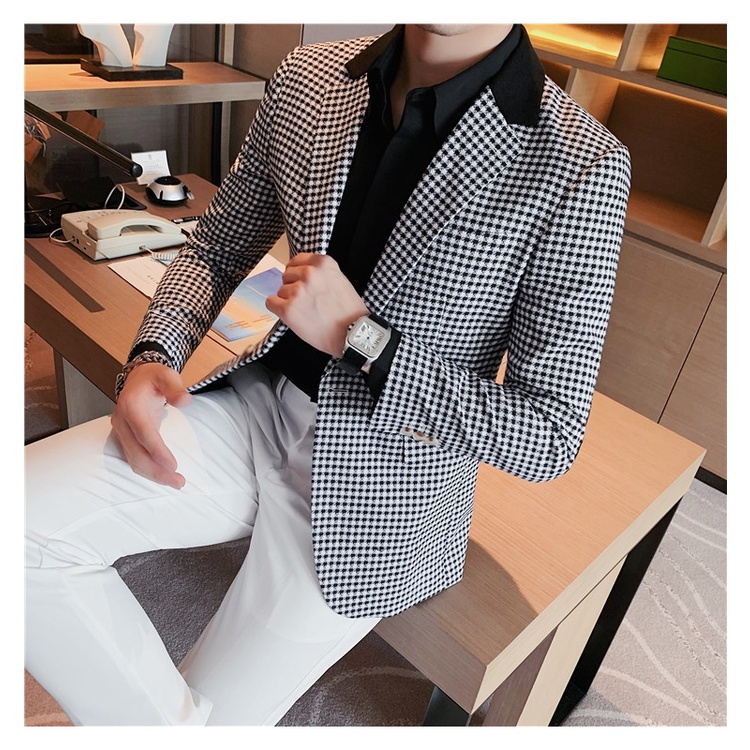 Áo vest, áo vest nam phong cách hànn quốc thiết kế phối màu kẻ caro cực sang chảnh và đẳng cấp - H68