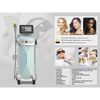  Máy triệt lông DIAMON công nghệ diode laser triệt 2-3 buổi 