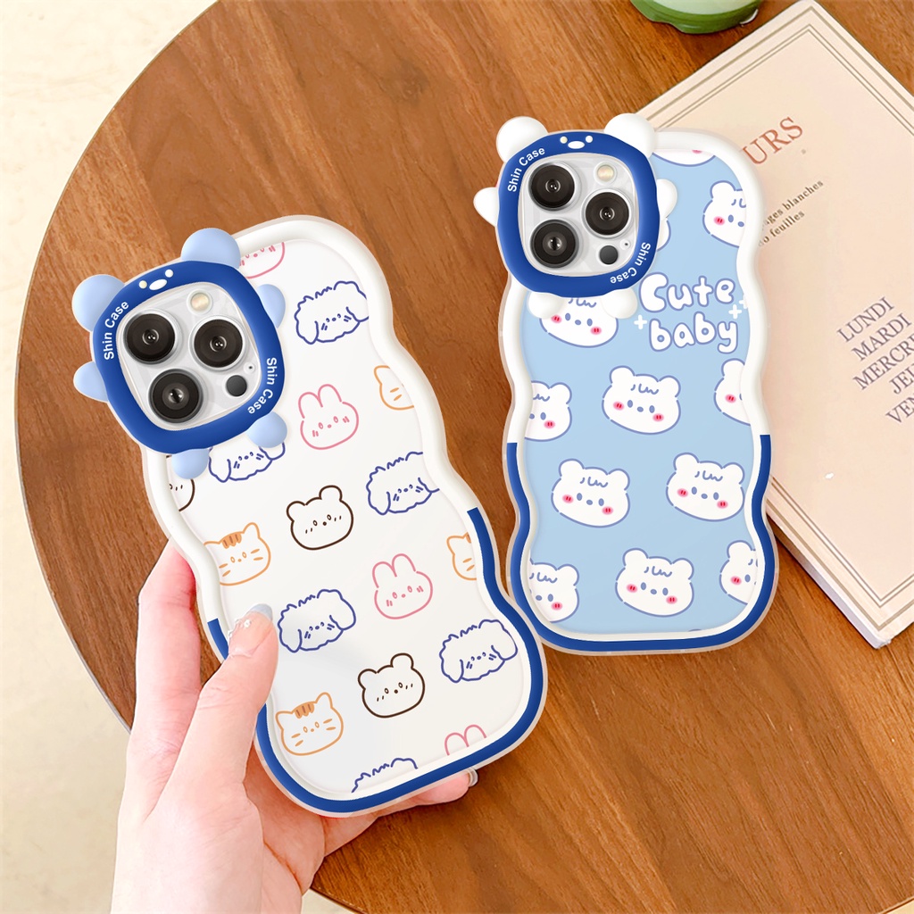 Ốp lưng iphone gấu sóng Cute Baby 6/6plus/6s/6splus/7/7plus/8/8plus/x/xs/11/12/13/14/pro/max/promax/plus/shin/case