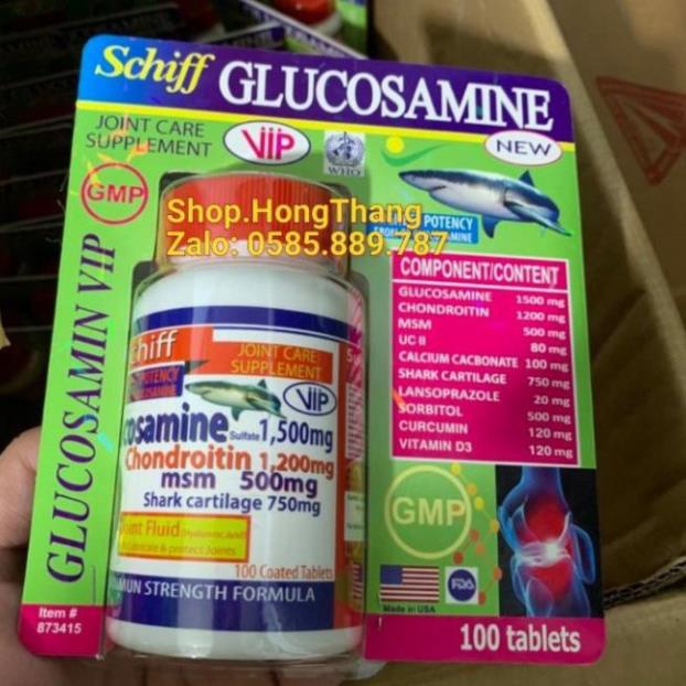 Glucosamin Giúp xương chắc khớp khỏe, ngăn ngừa thoái hóa khớp, tái tạo mô sụn, hỗ trợ sương khớpglucosamine