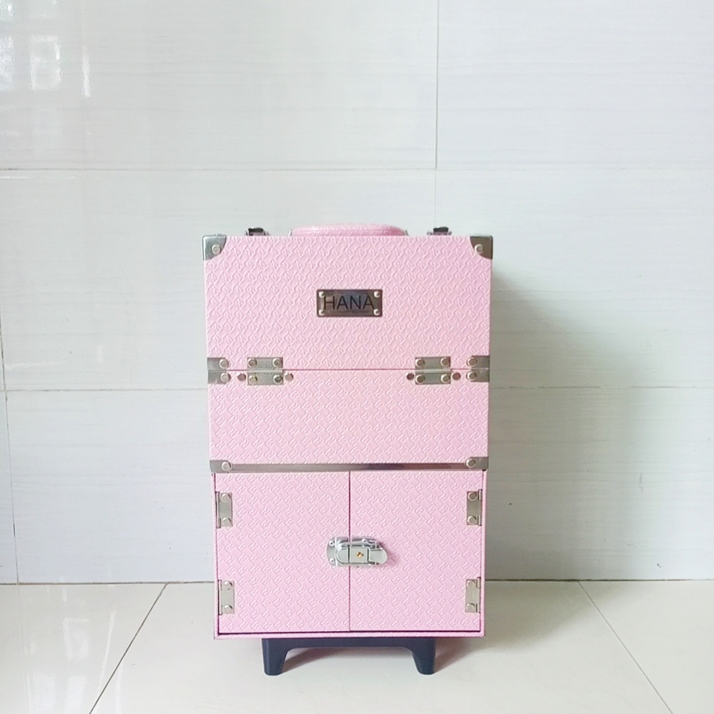 Loại 1 –Cốp vali đa năng mini cao cấp The Rucy Hana bọc góc, viền cạnh inox size 30x22x44 cm