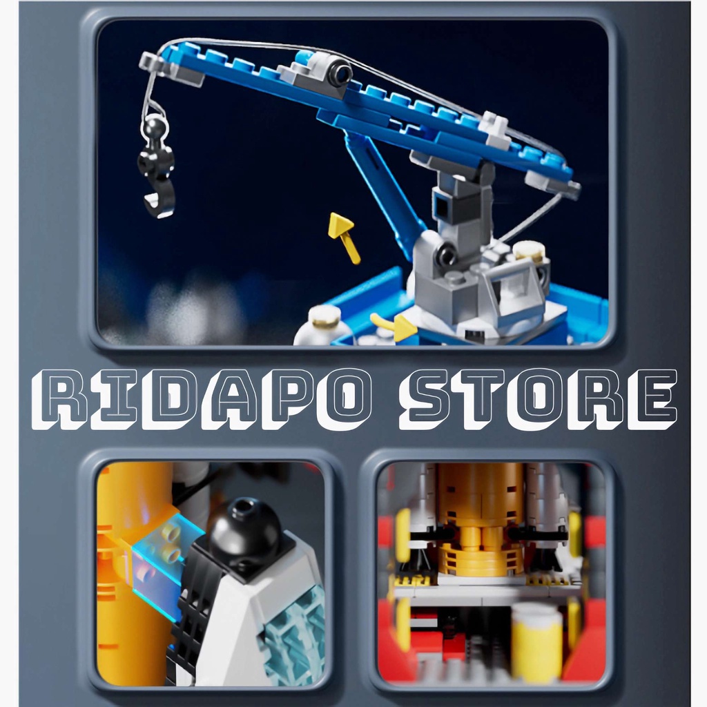 Đồ chơi Lego lắp ráp mô hình tàu vũ trụ không gian, đồ chơi khoa học giúp bé phát triển tư duy, sáng tạo và tìm tòi