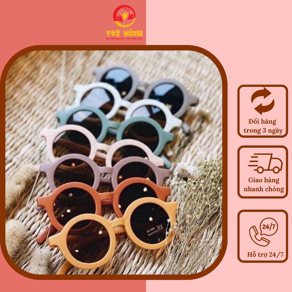 Kính Trẻ Em Cho Bé Trai Bé Gái Tuệ Minh Cho Bé Trai Từ 24 Tháng Đến 7 Tuổi Thời Trang,Chống Tia UV