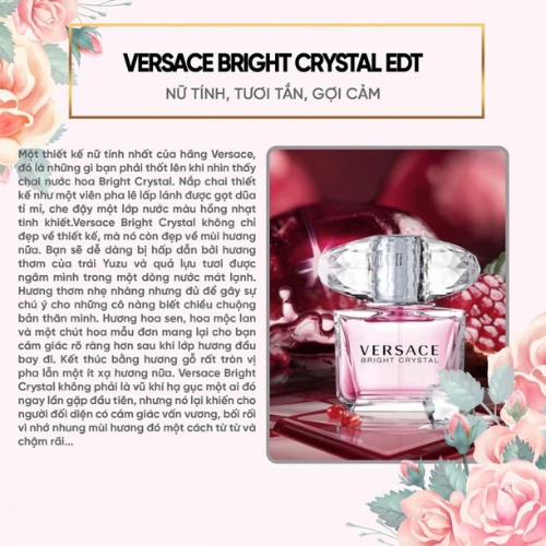 Nước Hoa Nữ Versace Bright Crystal EDP - Hương thơm cuốn hút sang chảnh - Teen_Perfume