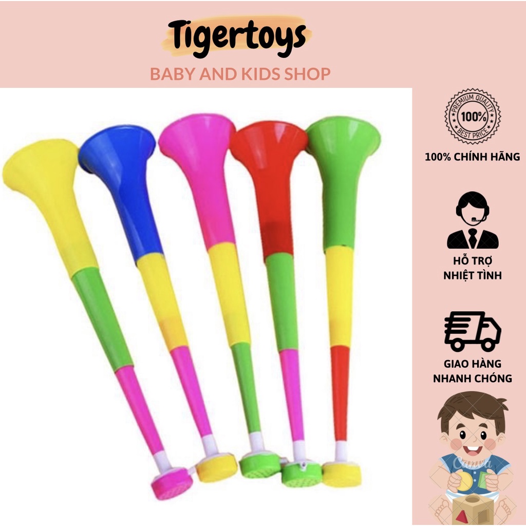 Đồ chơi Kèn Loa cổ vũ đá banh vui chơi lễ hội, kèn vuvuzela