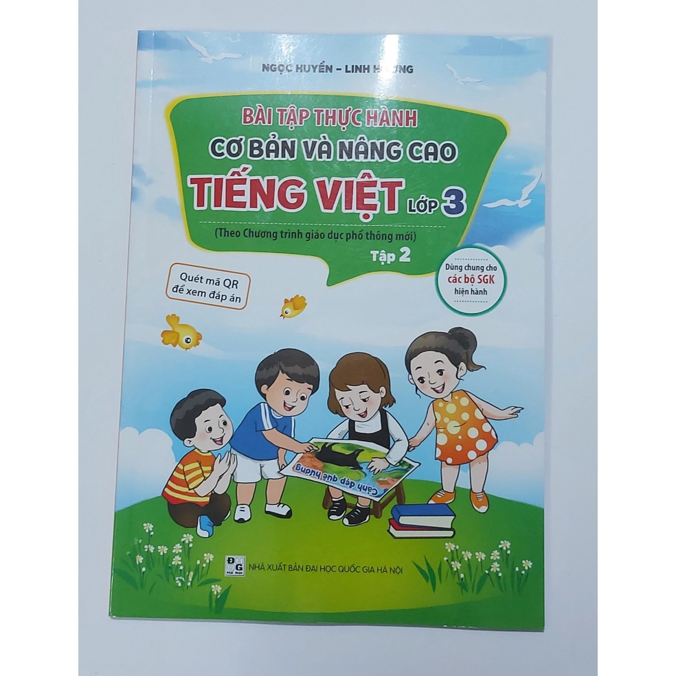 Sách - Bài tập thực hành cơ bản và nâng cao Tiếng việt lớp 3 tập 2 ( Quét mã QR để xem đáp án )