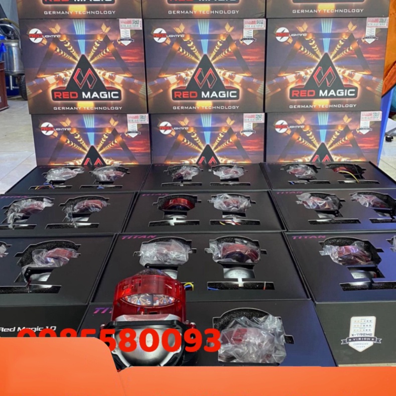 Bi cầu Titan Red Magic thương hiệu GTR chính hãng, ánh sáng cực đỉnh, bảo hành 12 tháng