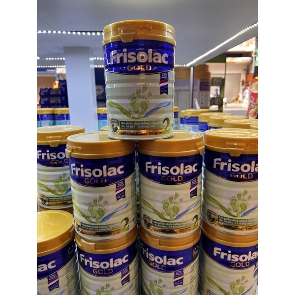 Lon sữa bột Frisolac gold 2 380g HSD 2024, hàng chính hãng Friso
