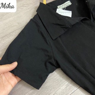 Váy polo trơn cổ bẻ