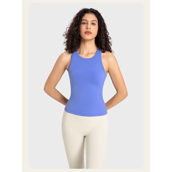 Áo Tank Thể Thao 1 Lớp Waist-Length Racerback Tank Top Lulu loại 1 - GymOutfit 2023 DT343