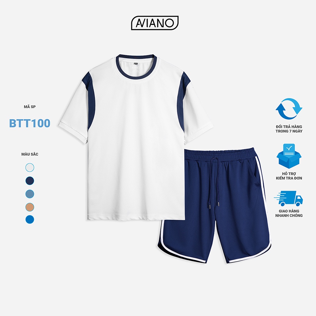 Bộ Thể Thao Nam Thiết Kế Can Vai 5 Màu Thời Trang AVIANO