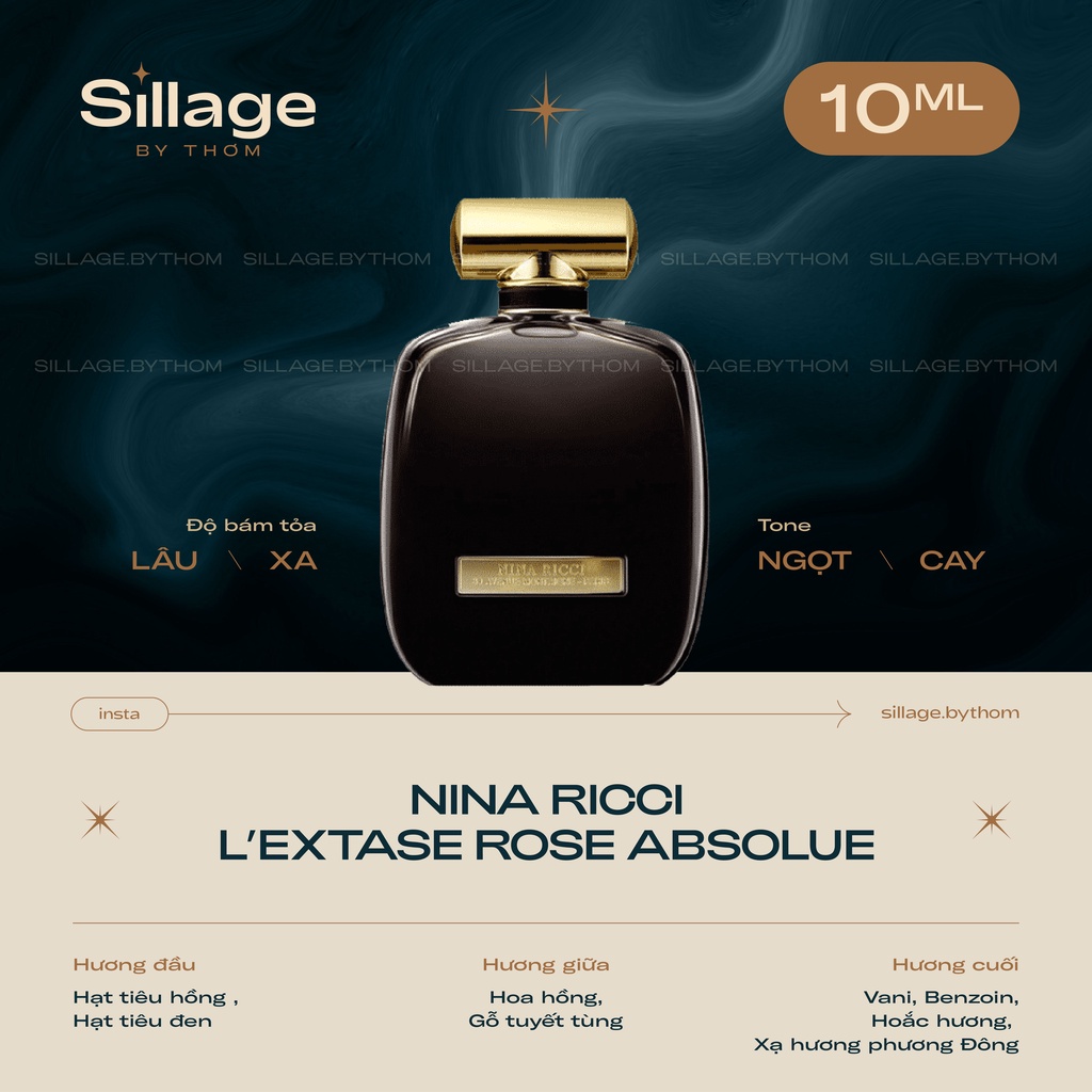 NINA RICCI L’EXTASE ROSE ABSOLUE EDP | Mẫu thử nước hoa nữ