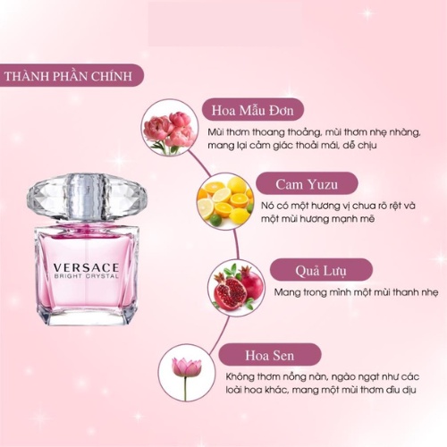 Nước Hoa Nữ Versace Bright Crystal EDP - Hương thơm cuốn hút sang chảnh - Teen_Perfume