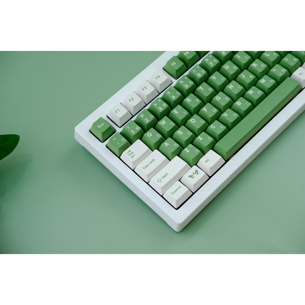 GMK Matcha Cakel Keycap, 129 Phím Keycaps PBT Cherry Profile DYE-SUB Cá Tính GMK Matcha Cakel Keycaps Cho Bàn Phím Cơ