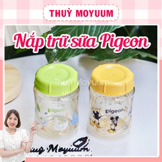 Nắp trữ sữa bình Pigeon cổ rộng