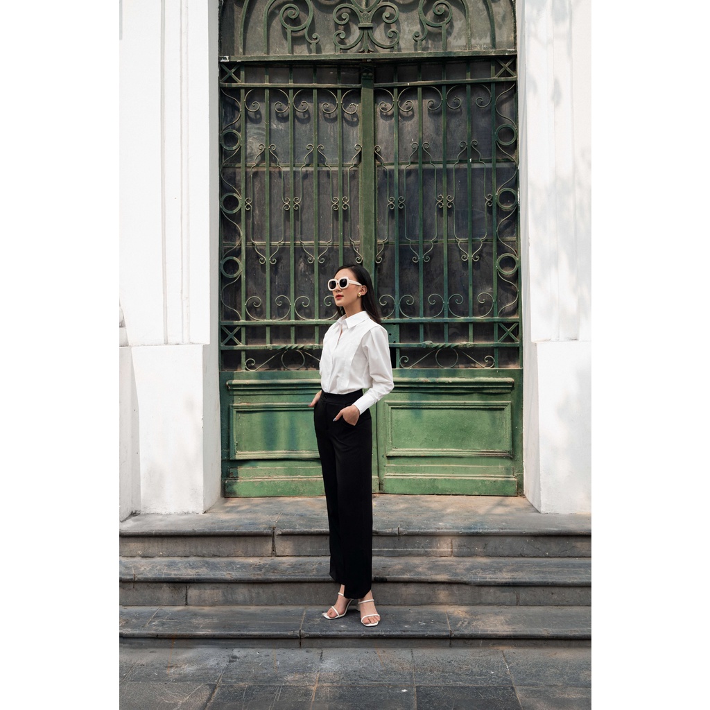 Sơ mi trắng viền kiểu SHI03222 - MAIIMER