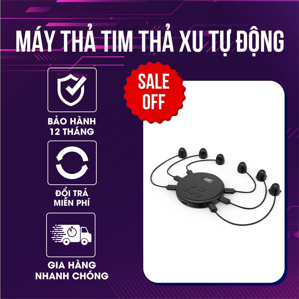 Máy Thả Tim Tiktok Nhặt Xu Tự Động Hỗ Trợ Live Tiktok Shop