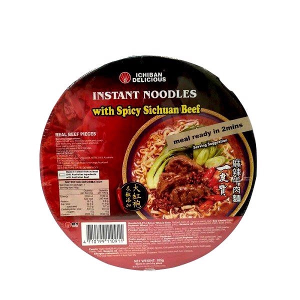 Mì ăn liền Đài Loan ichiban delicious  185g
