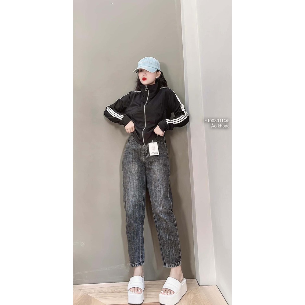 Áo khoác umi phối viền sọc hàng QC