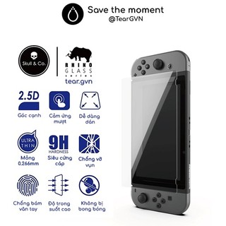 Kính cường lực 9H độ nét cao Skull & Co cho Nintendo Switch OLED / Switch 1 / Switch Lite
