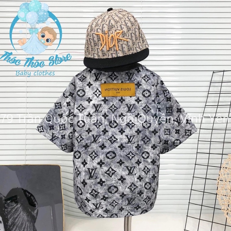 Áo phông cộc Lv cho bé cao cấp