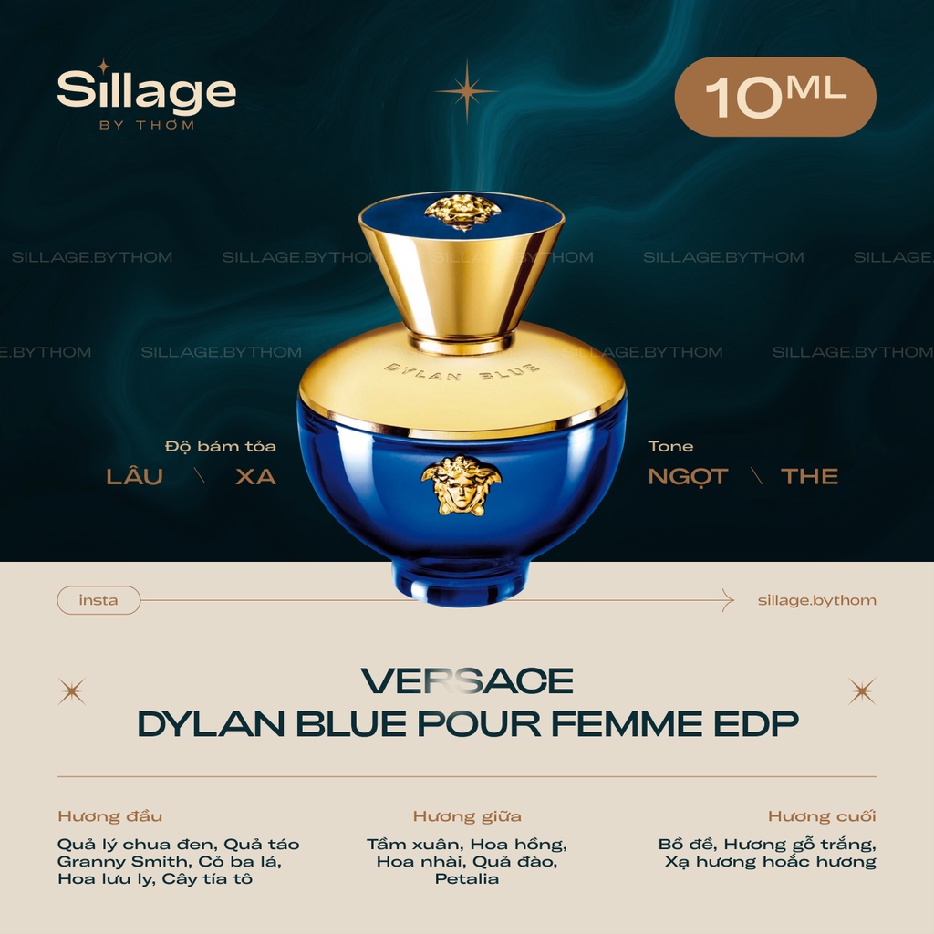V E R S A C E DYLAN BLUE POUR FEMME EDP | Mẫu thử nước hoa nữ