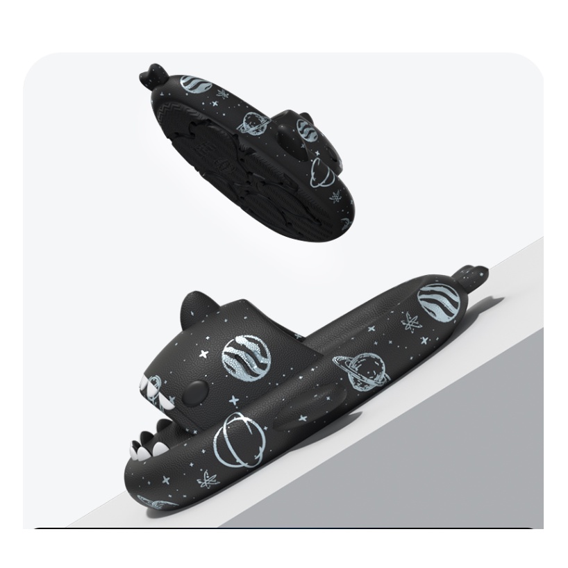 Dép Cá Mập Phi Hành Gia đế cao 4cm loại 1 dễ thương size lớn cho nam nữ phong cách ulzzang hottrend