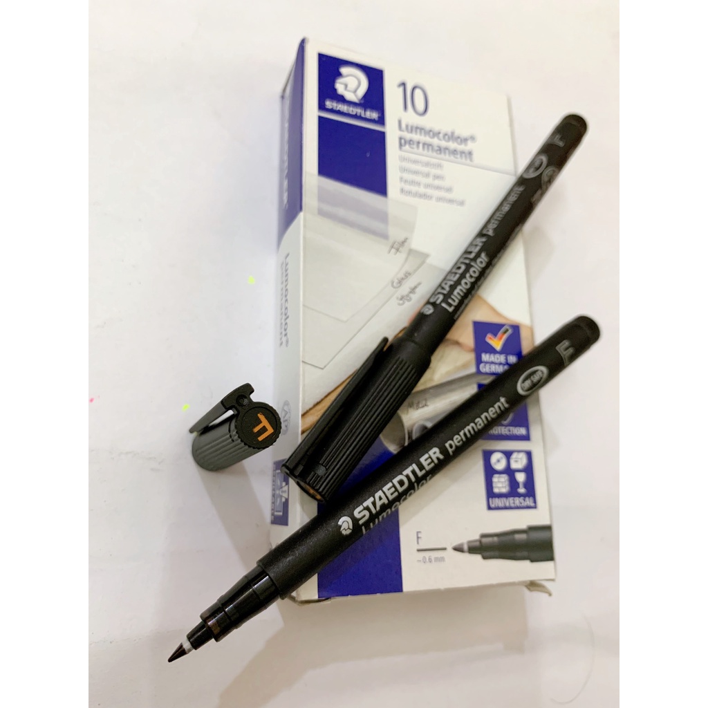 Bút lông kính Staedtler Lumocolor OHP 318 không xóa được, 0.7mm