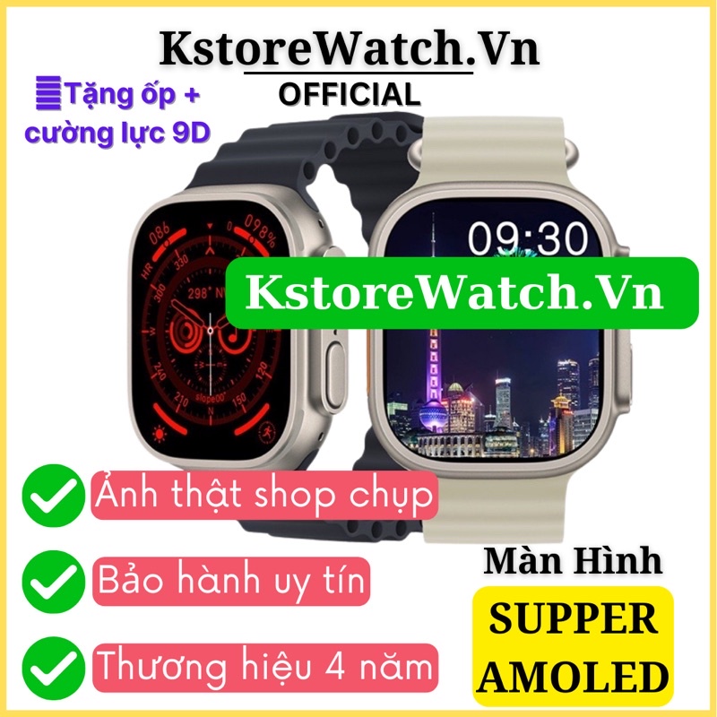 Đồng Hồ Thông Minh HK8 PRO MAX Màn Hình Supper Amoled 2.12 Inch Siêu Tràn Viền Cân Đối Hỗ Trợ La Bàn Theo Dõi Sức Khỏe