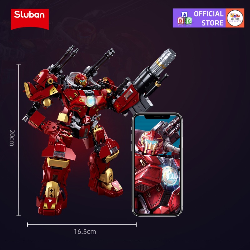 Đồ Chơi Lắp Ráp Xếp Hình Mô Hình ROBOT Hulk Buster Phiên Bản Chiến Đấu & Ngộ Không Máy Cyber Wukong Với 600+ PCS
