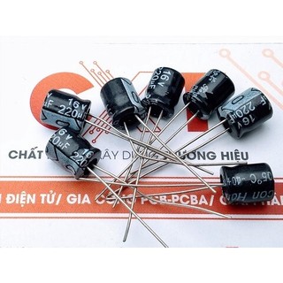 Tụ hóa 220uf 16v 6x7mm