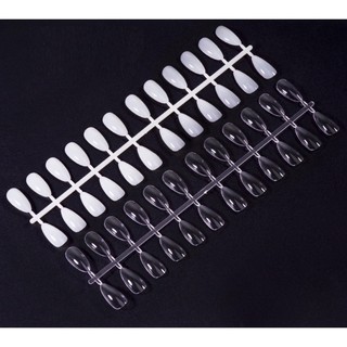 vỉ móng bầu nhọn tập vẽ, sơn móng nail (bịch 10 vỉ 240 móng)