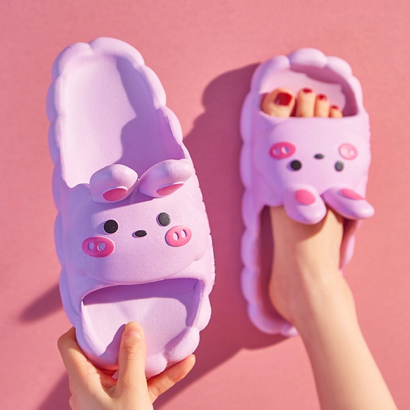 Dép quai ngang hình thỏ cho bé cute hột me hot trend - TT444