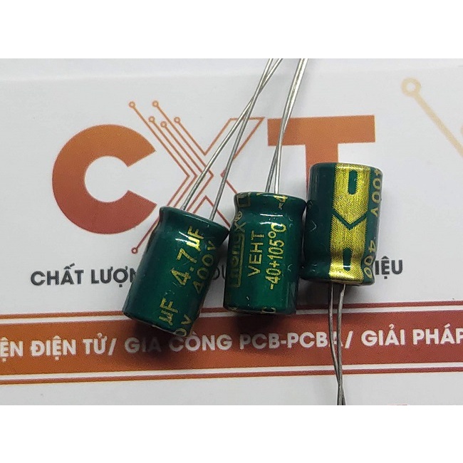 Tụ hóa 4.7uF 400V 8x12mm (10c)
