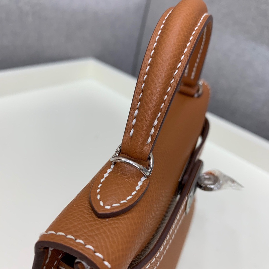 Túi Her kelly mini da epson bản siêu cấp máy Size 21Cm đựng vừa đt Full box - túi vải bảo vệ