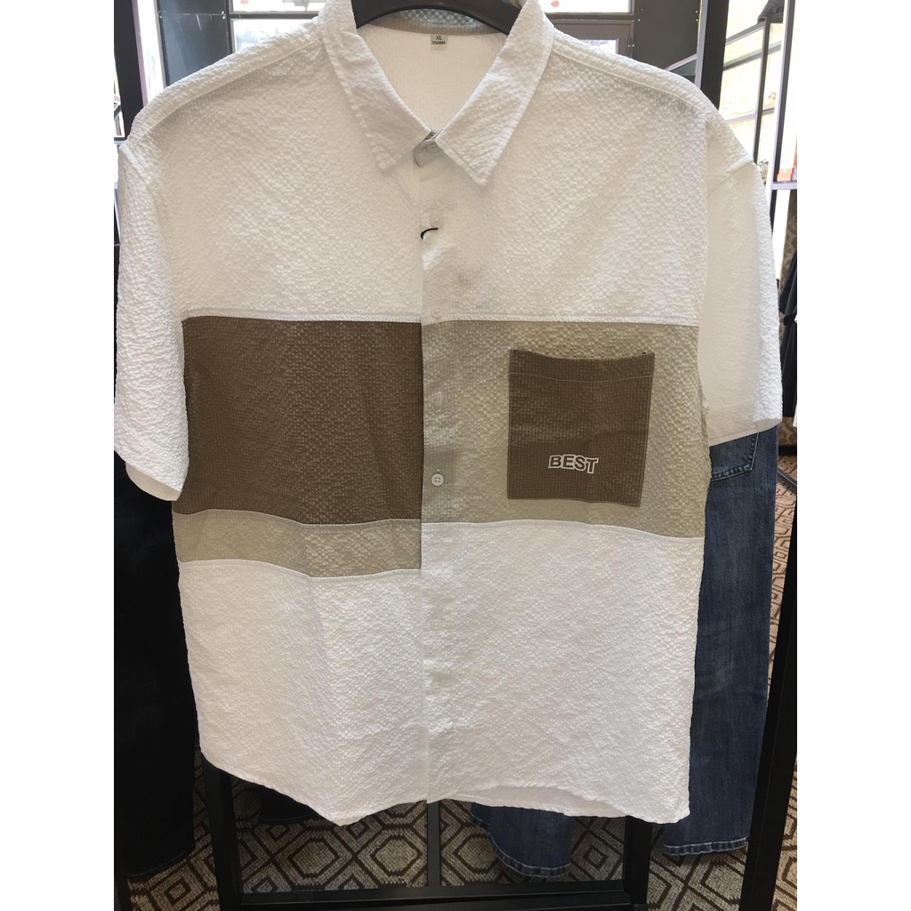 Áo sơ mi nam ngắn tay phong cách Hàn Quốc