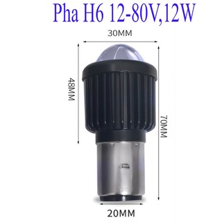 Đèn Pha Led 12v-80v Cho Xe Máy, Xe Điện