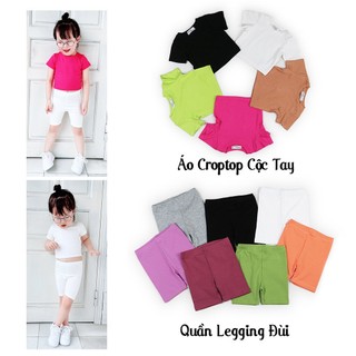 Miuxukids - áo croptop cộc tay cho bé gái màu xinh xắn áo croptop từ 9-28kg