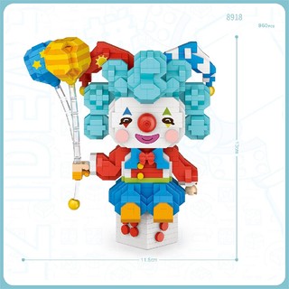 Đồ chơi lắp ráp LOZ mini mô hình chú hề 8917-8918