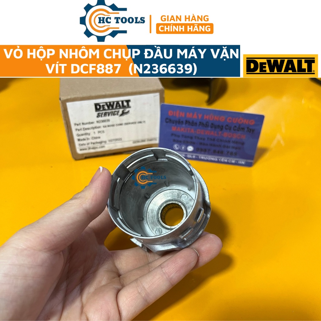 Vỏ hộp nhôm chụp đầu máy vặn vít DCF887 (N236639) chính hãng | HÙNG CƯỜNG TOOLS