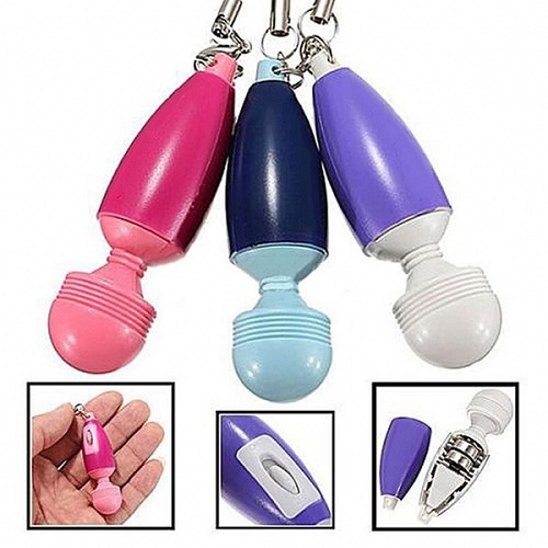 Máy Massage Mini Hình Móc Khóa Lưu Niệm Ngộ Nghĩnh Bỏ Túi Đa Chức Năng