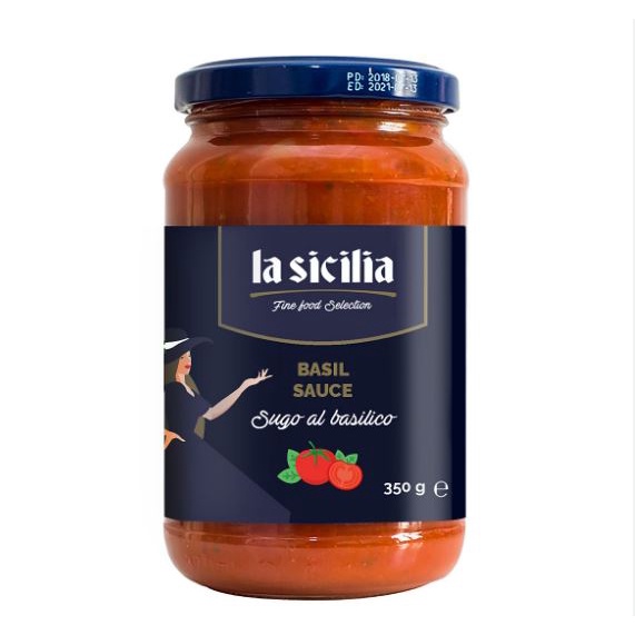 Sốt cà chua húng quế (Basil Paste Sauce) La Sicilia 350g