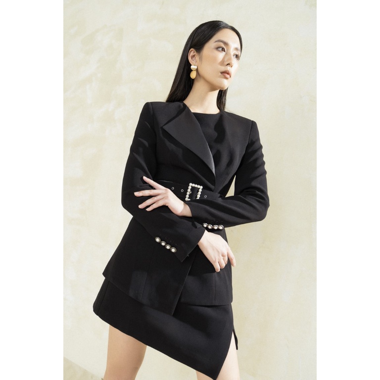 Áo Blazer Nữ Thiết Kế Tặng Kèm Dây Đai Lưng Kiểu Dáng Basic White Ant 180500033.100