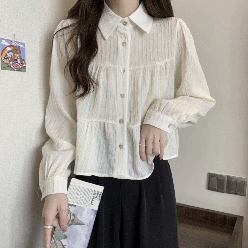 ÁO SƠ MI BABYDOLL BA TẦNG JESSE SHOP