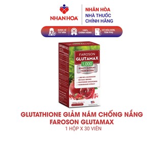 Glutathione Giảm Nám Chống Nắng Faroson Glutamax hộp 30 viên