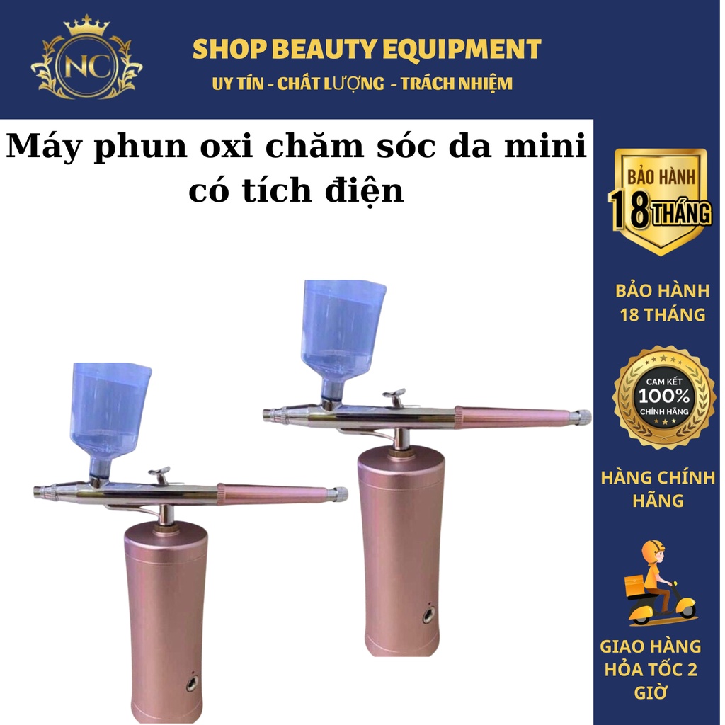 Súng Phun Tích Điện Hoa Hồng 2021- bảo hành 6th - Dùng Spa - TMV
