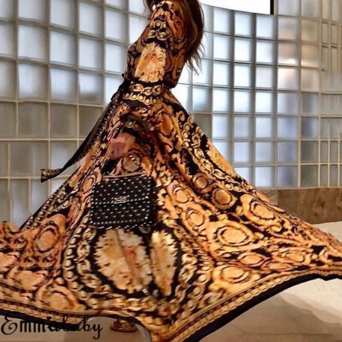 Đầm dài hở vai phong cách Boho thời trang cho nữ