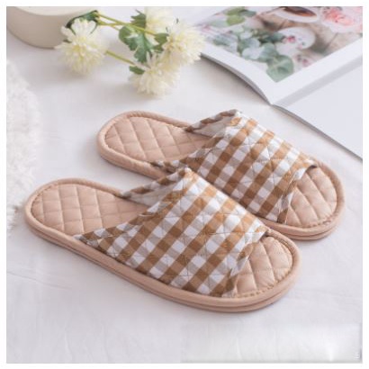 Dép vải cotton đi trong nhà, dép đi văn phòng, thấm hút, êm ái, phong cách vintage,dép đi trong nhà